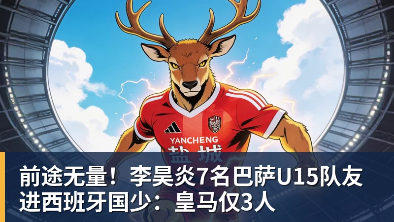 前途无量！李昊炎7名巴萨U15队友进西班牙国少：皇马仅3人